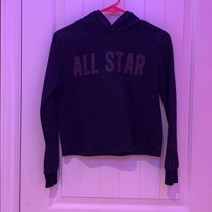 Converse cropped hoddie